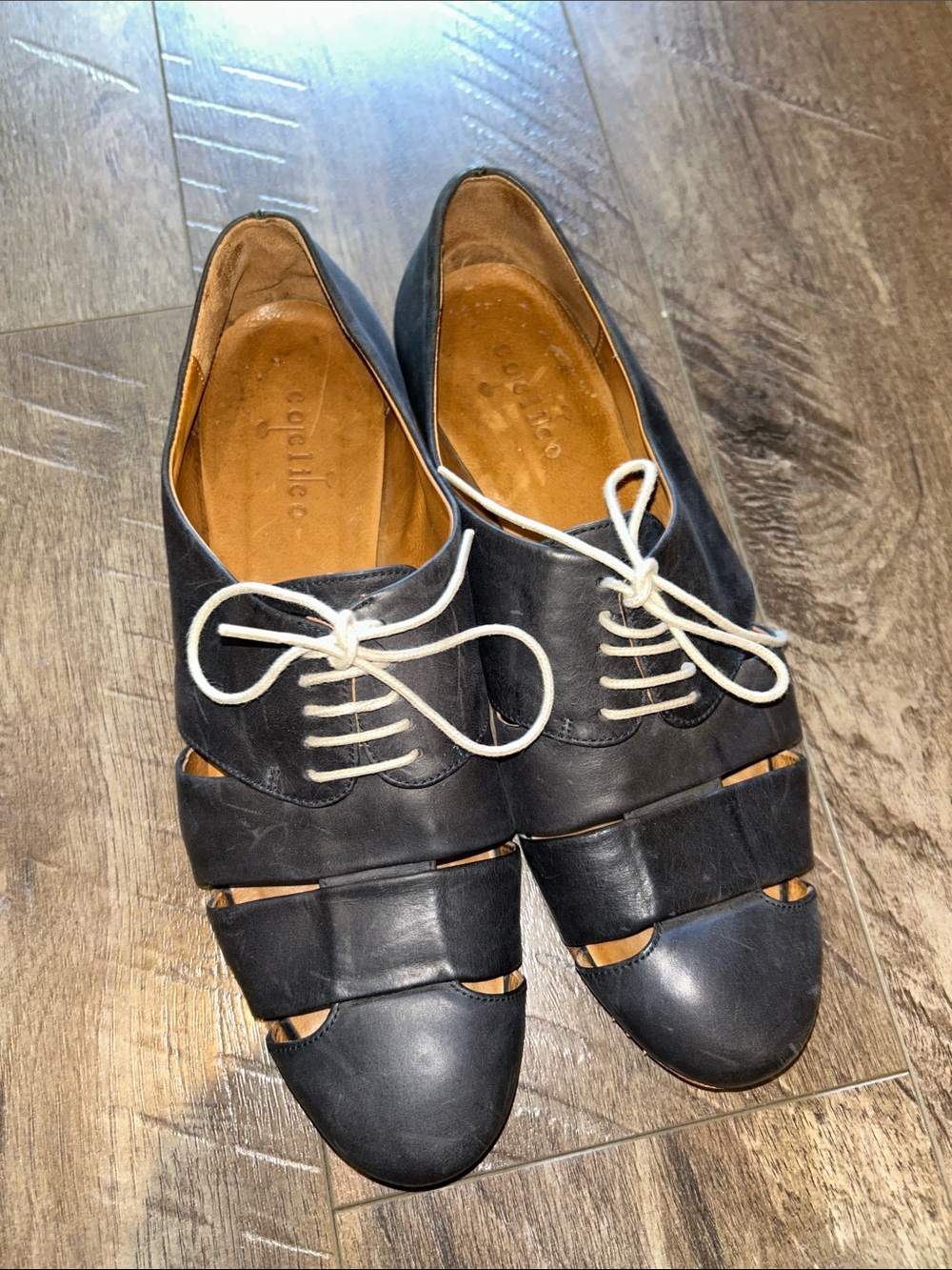 COCLICO BLUE LEATHER SHOES SIZE 39